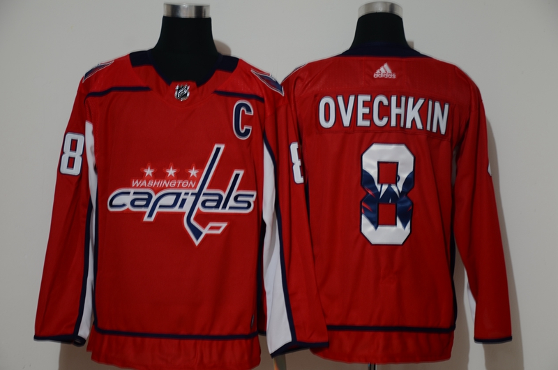 Cheap Men Washington Capitals 8 Ovechkin red Hockey Stitched Adidas NHL print Jerseys